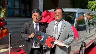 建國科大校友總會力挺母校 慷慨贈校車得利卡2(另開新視窗)